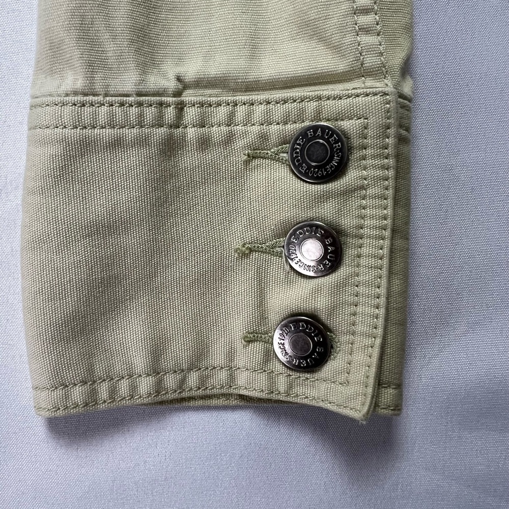Eddie Bauer Green Cotton Western Jacket - Picture 4 of 10